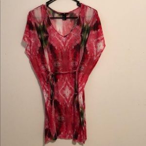 Bohemian tunic or dress. Pink Red Green H&M